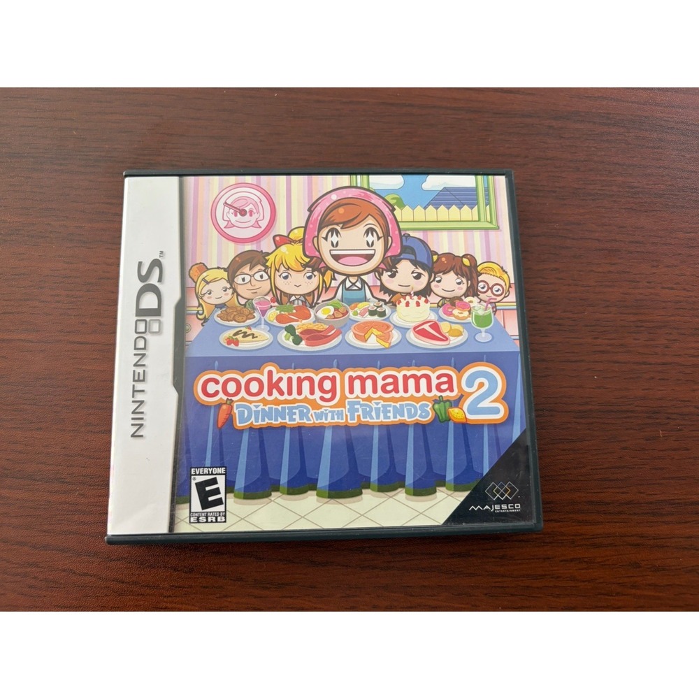 Nintendo Cooking Mama 2 Video Game Case And Booklet Only - NO CARTRIDGE